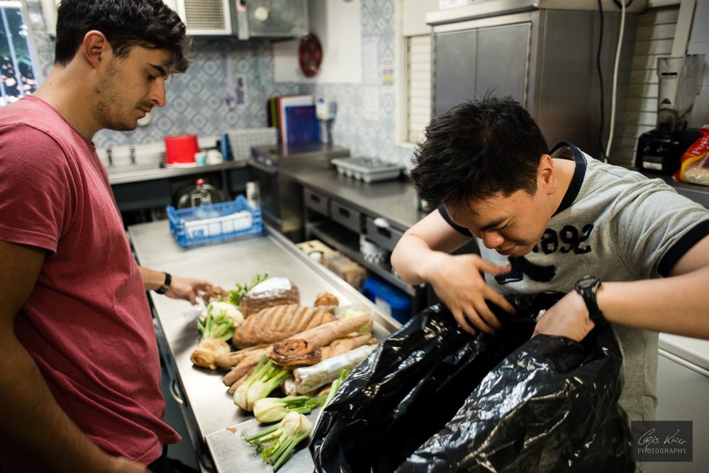 FoodCycle Bloomsbury Hub - Food gathered from local supermarket